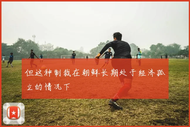 但这种制裁在朝鲜长期处于经济孤立的情况下